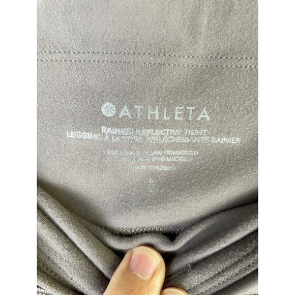 Athleta Rainier Reflective Tight Tights Camo Lux Buff Grey - Size L - Picture 6 of 9